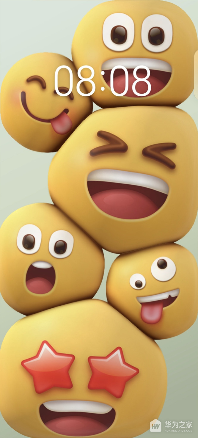 华为P50Pro如何设置emoji表情壁纸