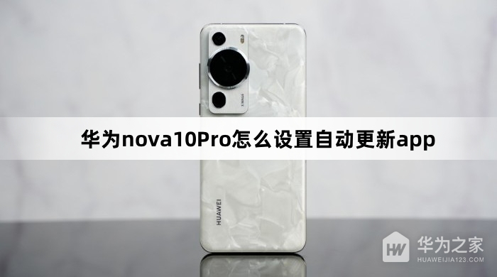 华为nova10Pro如何设置自动更新app