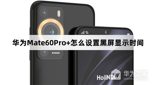 华为Mate60Pro+如何设置黑屏显示时间